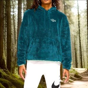 NIKE SPORTSWEAR'S PLUSH FLEECE HOODIE Dark Atomic Teal Kangaroo Pocket Oversized